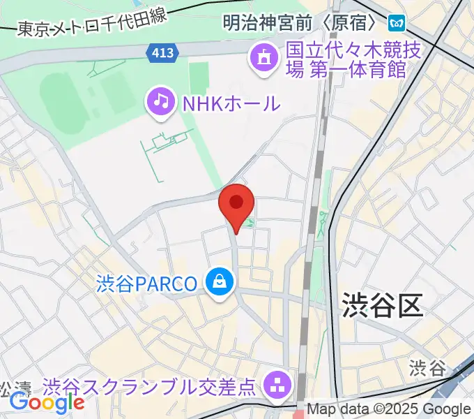 nagomix渋谷の地図