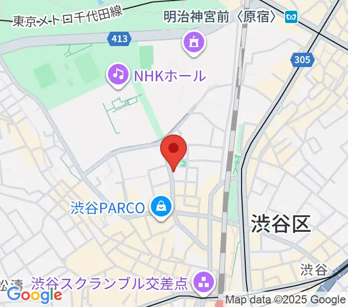 nagomix渋谷の地図