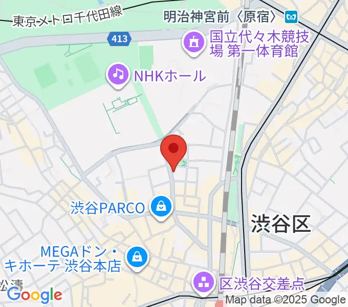 nagomix渋谷の地図