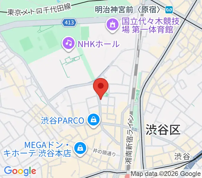 nagomix渋谷の地図