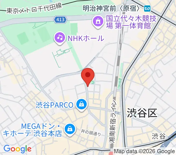 nagomix渋谷の地図