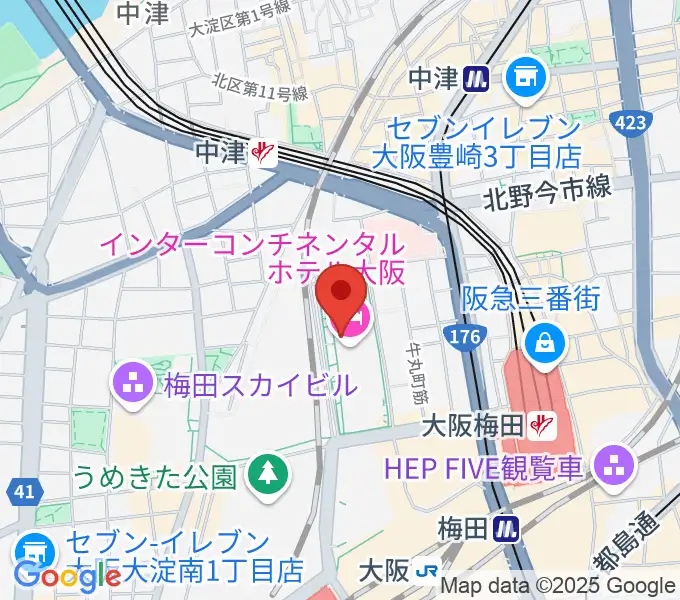 グランフロント大阪 ナレッジシアターの地図