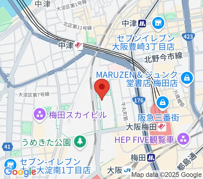 グランフロント大阪 ナレッジシアターの地図