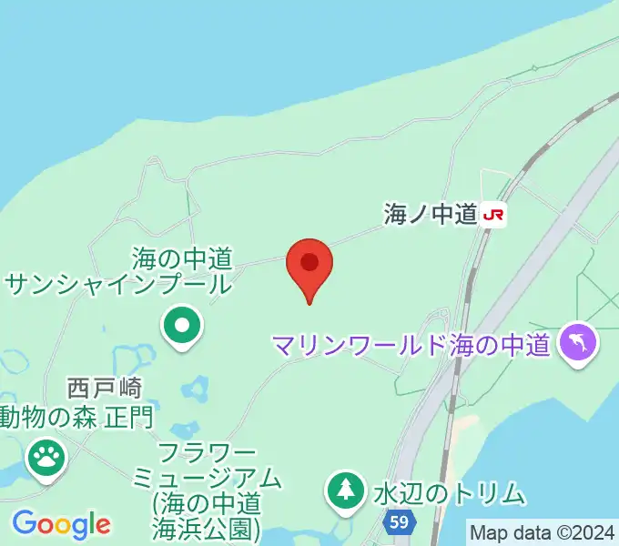 海の中道海浜公園 野外劇場の地図