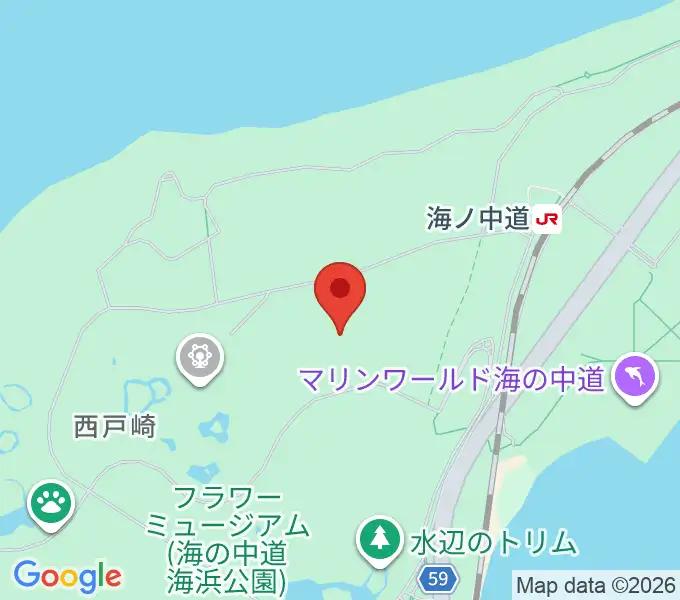 海の中道海浜公園 野外劇場の地図