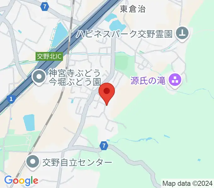 金澤ギタースクール交野教室の地図