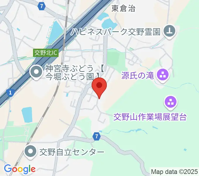 金澤ギタースクール交野教室の地図