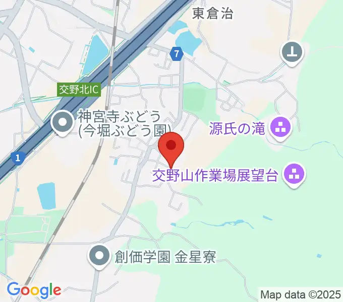 金澤ギタースクール交野教室の地図