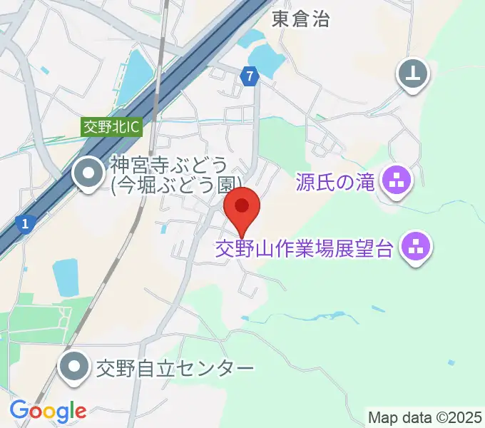 金澤ギタースクール交野教室の地図