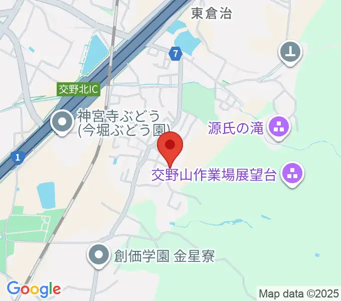 金澤ギタースクール交野教室の地図