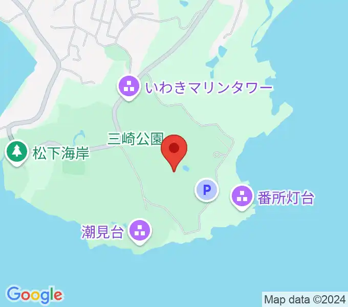 三崎公園野外音楽堂の地図