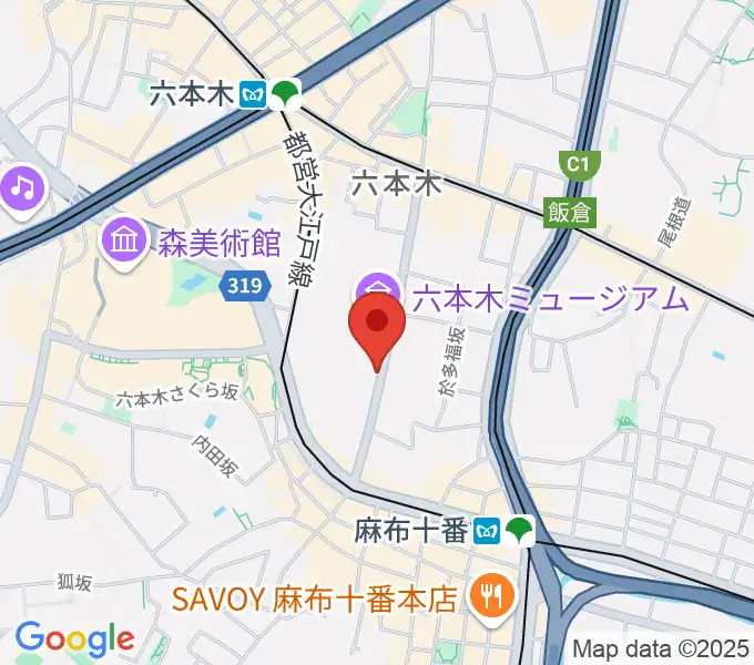 Zeppブルーシアター六本木の地図