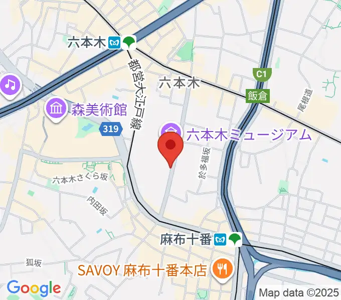 Zeppブルーシアター六本木の地図