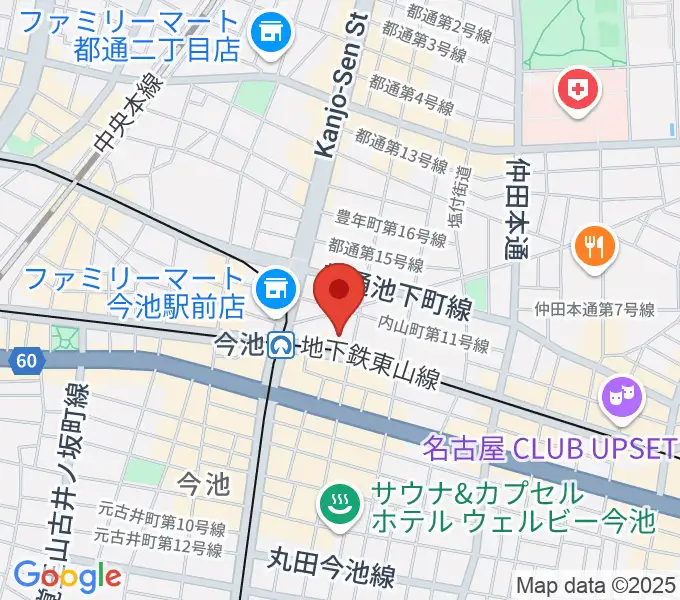 今池BLcafeの地図
