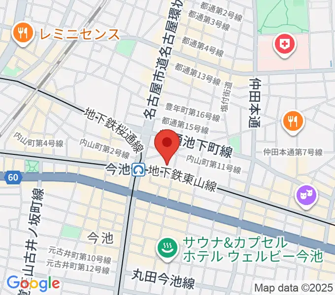 今池BLcafeの地図