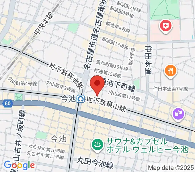 今池BLcafeの地図