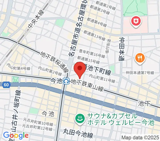 今池BLcafeの地図
