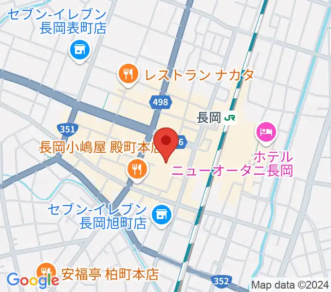 アオーレ長岡の地図