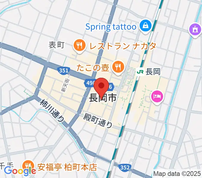 アオーレ長岡の地図