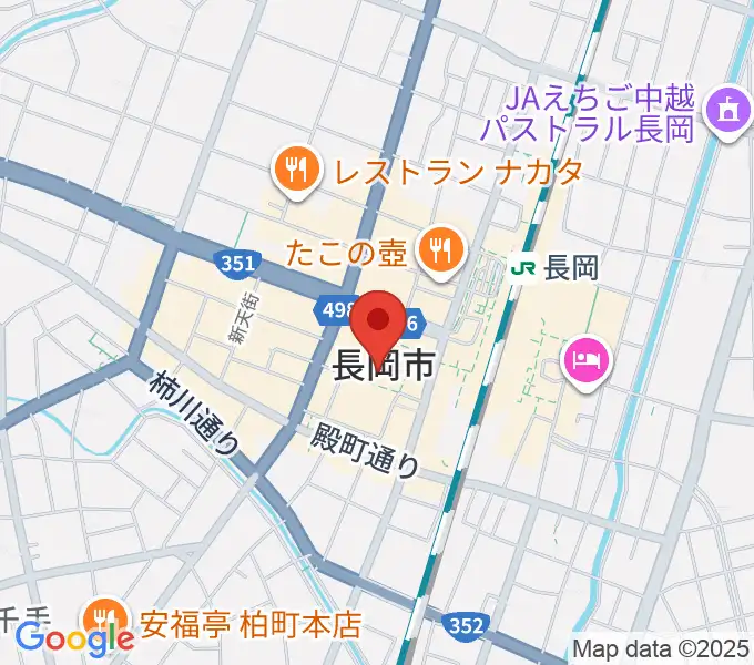 アオーレ長岡の地図