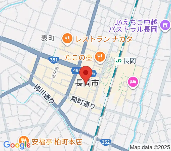 アオーレ長岡の地図