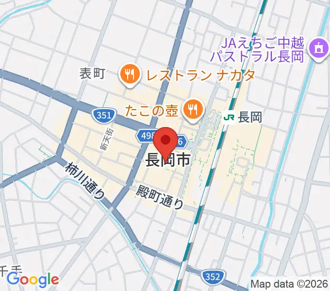アオーレ長岡の地図