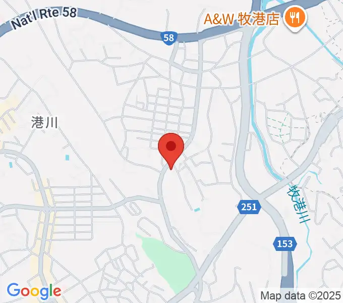 こすもすピアノ教室の地図