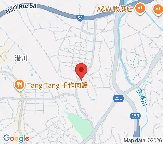 こすもすピアノ教室の地図