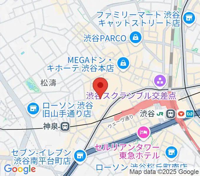 スタジオ映音空間 渋谷スタジオの地図