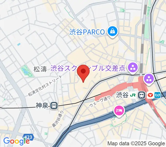 スタジオ映音空間 渋谷スタジオの地図