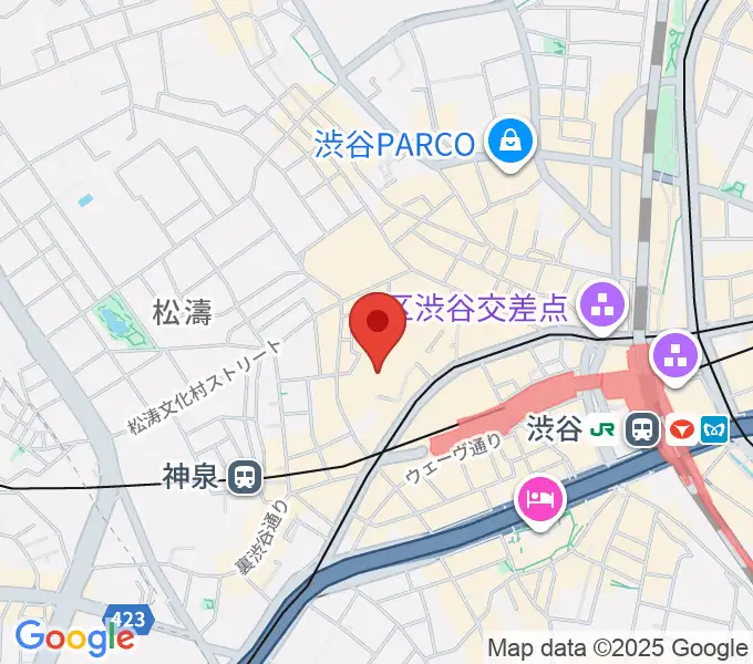 スタジオ映音空間 渋谷スタジオの地図