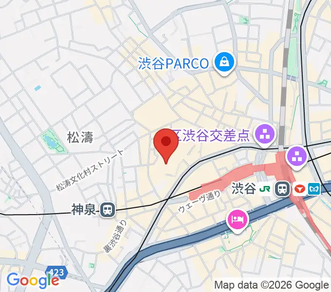 スタジオ映音空間 渋谷スタジオの地図