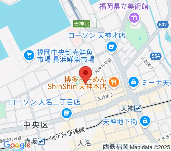 福岡DRUM SONの地図