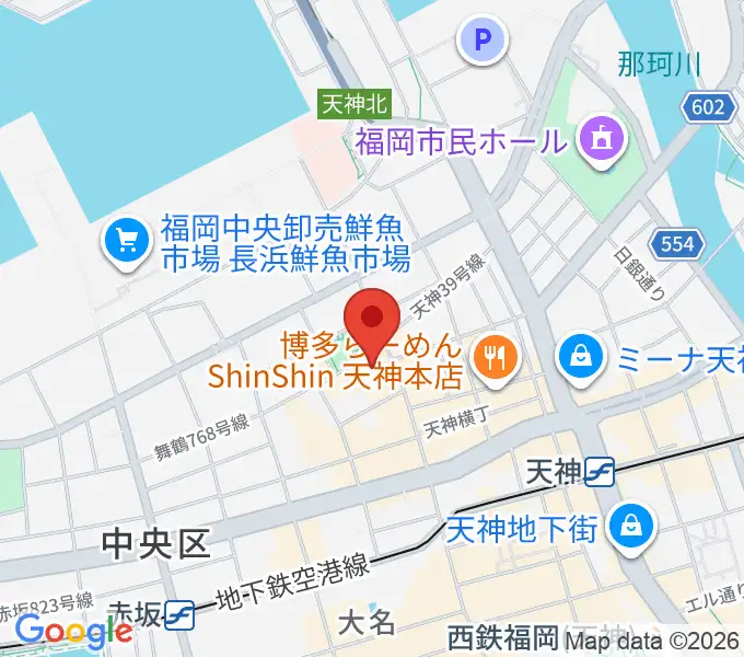 福岡DRUM SONの地図