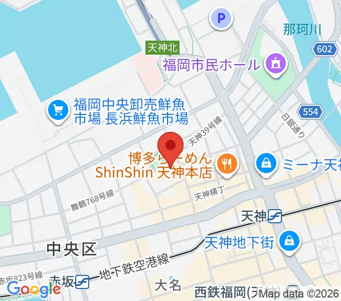 福岡DRUM SONの地図