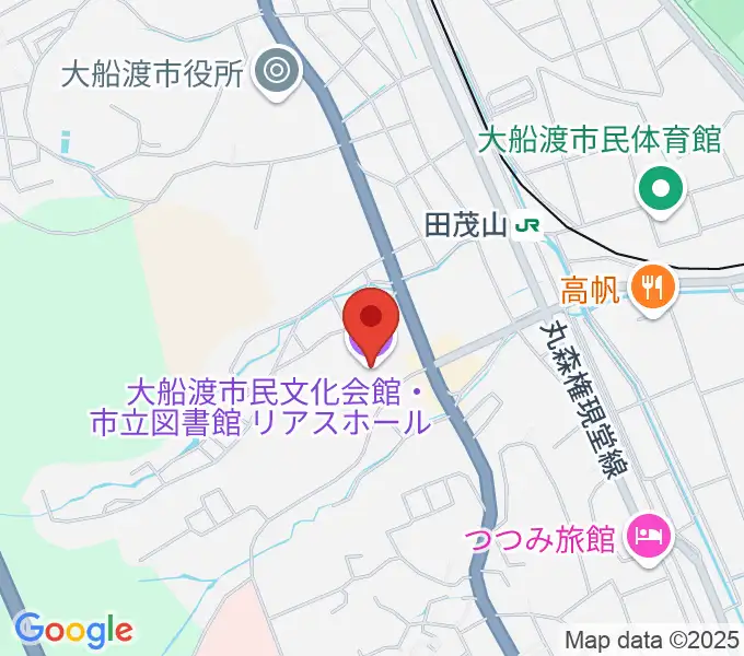 リアスホールの地図