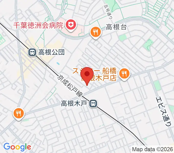 スタジオハイブリッジの地図
