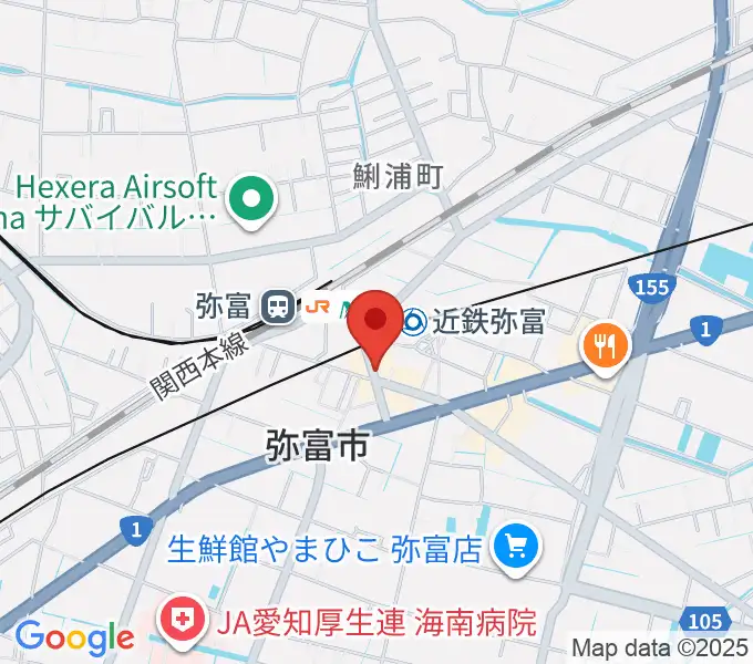 ポワンポワンスタジオ弥富校の地図