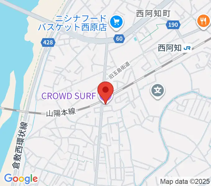 CROWD SURFの地図