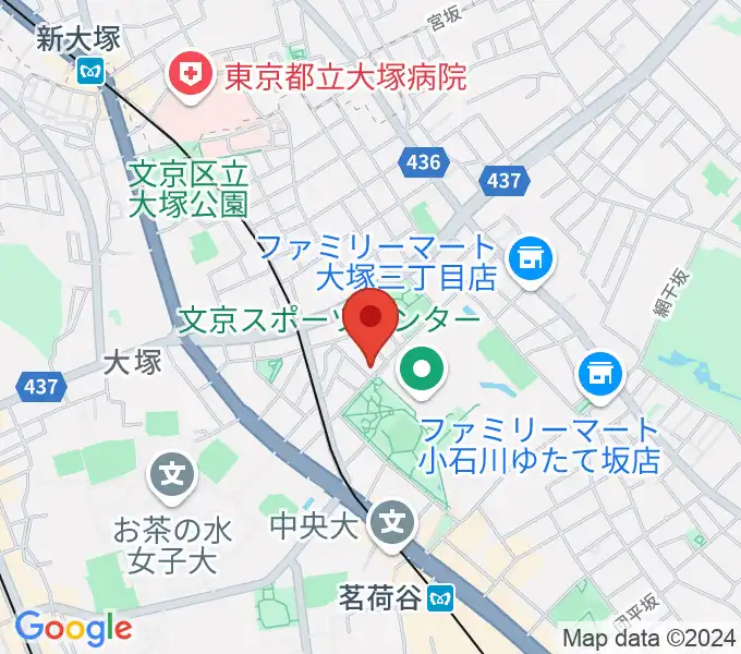 茗荷谷ラ・リールの地図