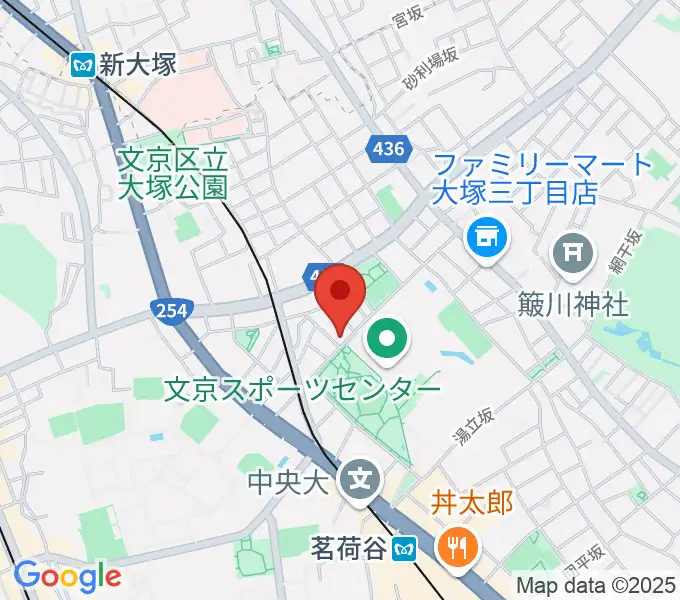 茗荷谷ラ・リールの地図