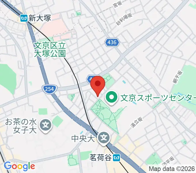茗荷谷ラ・リールの地図
