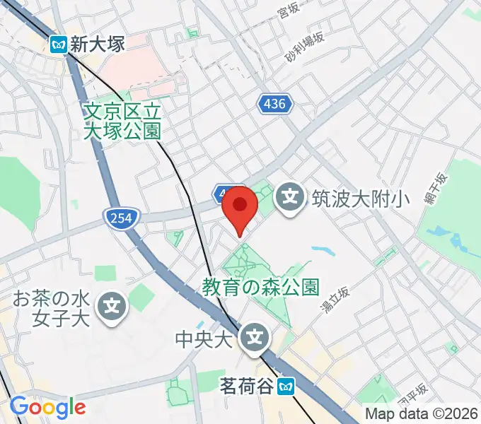 茗荷谷ラ・リールの地図