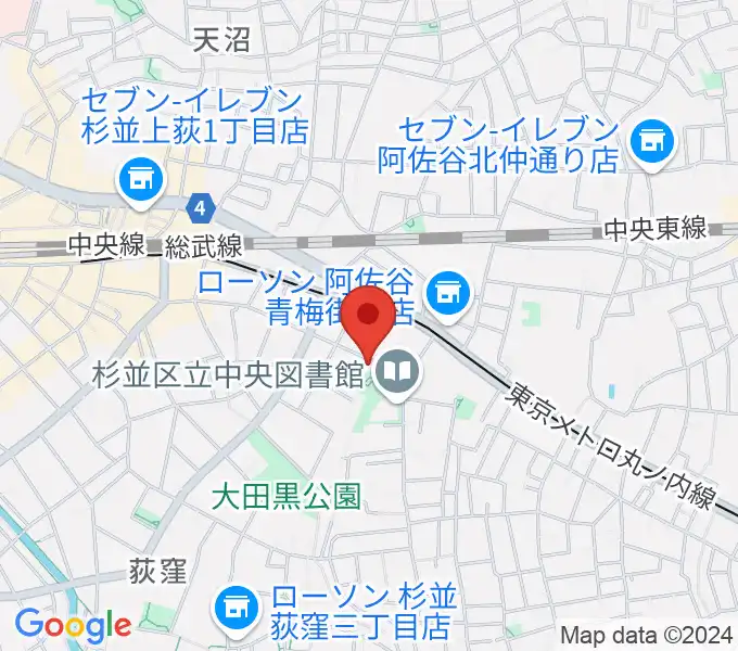 かん芸館の地図