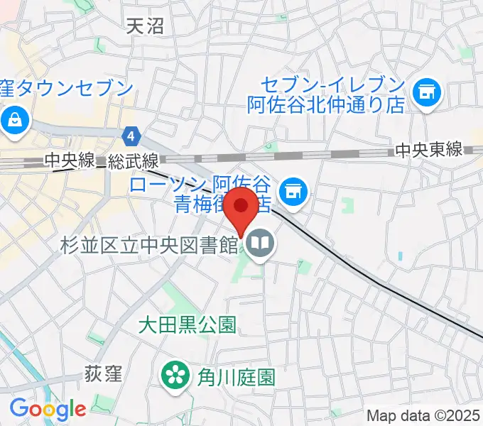 かん芸館の地図