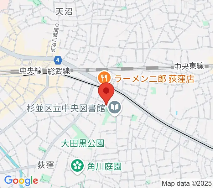 かん芸館の地図