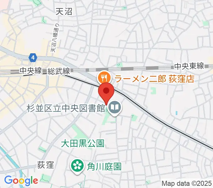 かん芸館の地図