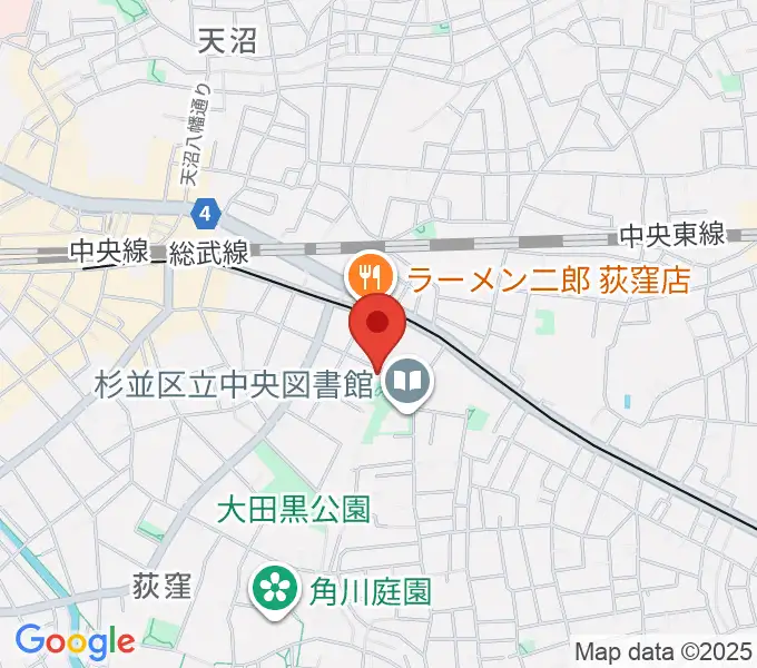 かん芸館の地図
