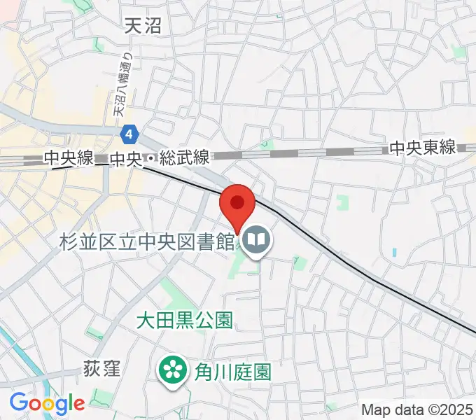 かん芸館の地図