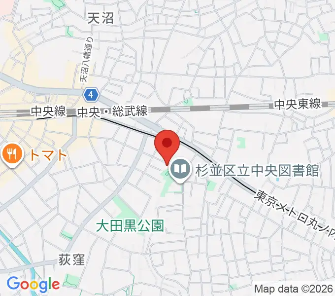 かん芸館の地図
